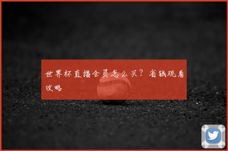 世界杯直播会员怎么买？省钱观看攻略