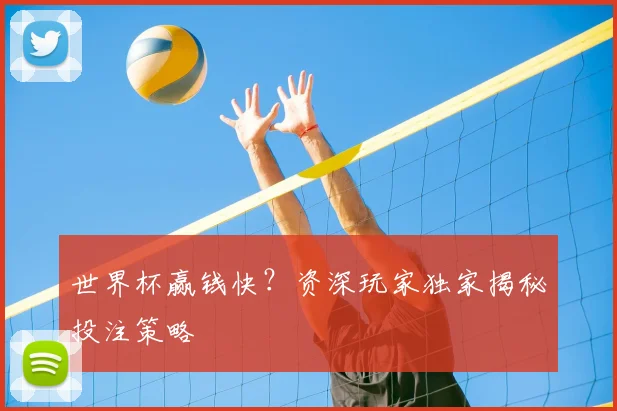 世界杯赢钱快？资深玩家独家揭秘投注策略